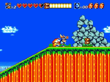 Sparkster - Rocket Knight Adventures 2 (Japan) screen shot game playing